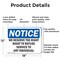 Signmission We Reserve The Right To Refuse Service To, 18 in W x Rectangle, Aluminum OS-2PACK-NS-A-1218-L-18997 - alternate 7